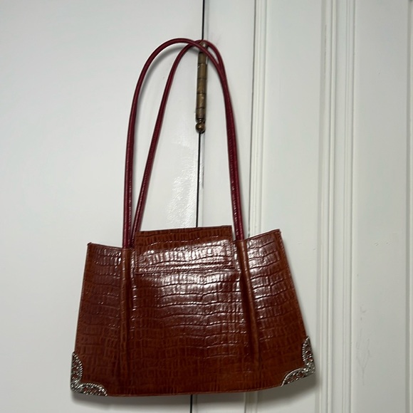Vintage Faux Croc Leather Purse - Picture 7 of 8